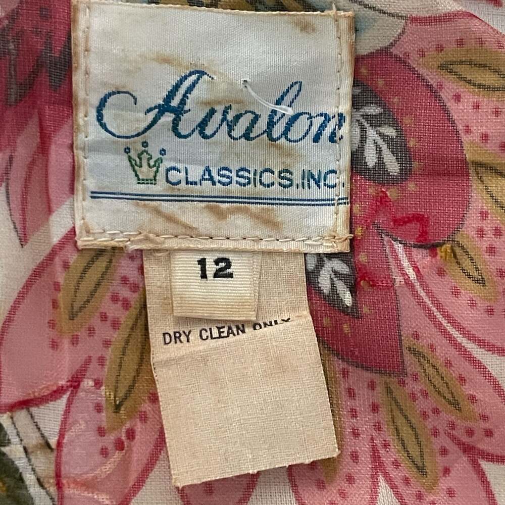 Vintage Avalon Classics Floral Maxi Dress Cottagecore Boho - Picture 6 of 6